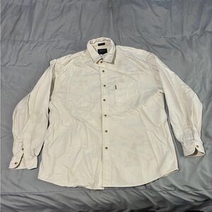 Aeropostale Men's Off-White Button-Down Shirt